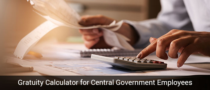 Gratuity calculator for central government employees
