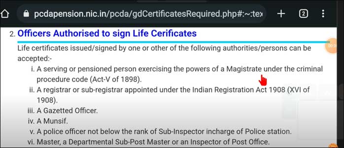 
How to Submit Manual Life Certificate (MLC) in SPARSH?:step-8