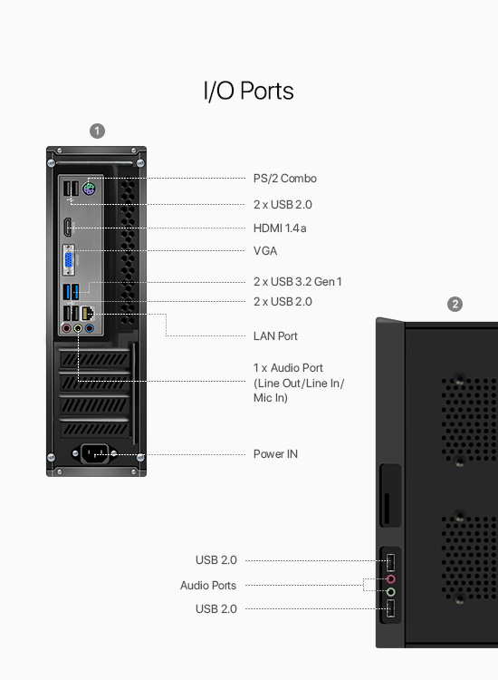 Desk PC BWJ37102WA